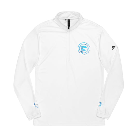 adidas® Embroidered Quarter-Zip Pullover - Stylish Athletic Wear