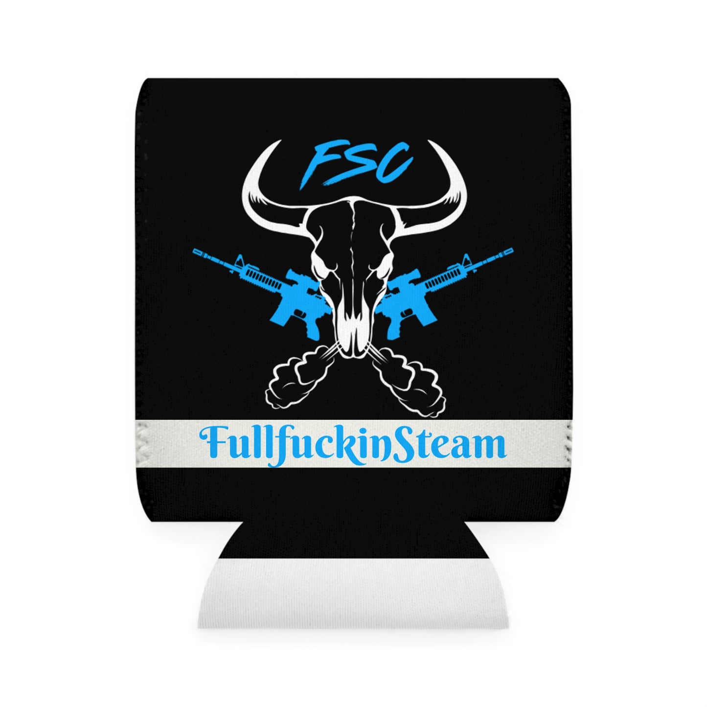 Custom Can Cooler Sleeve - FullSteam Customs Design, Fun Party Accessory