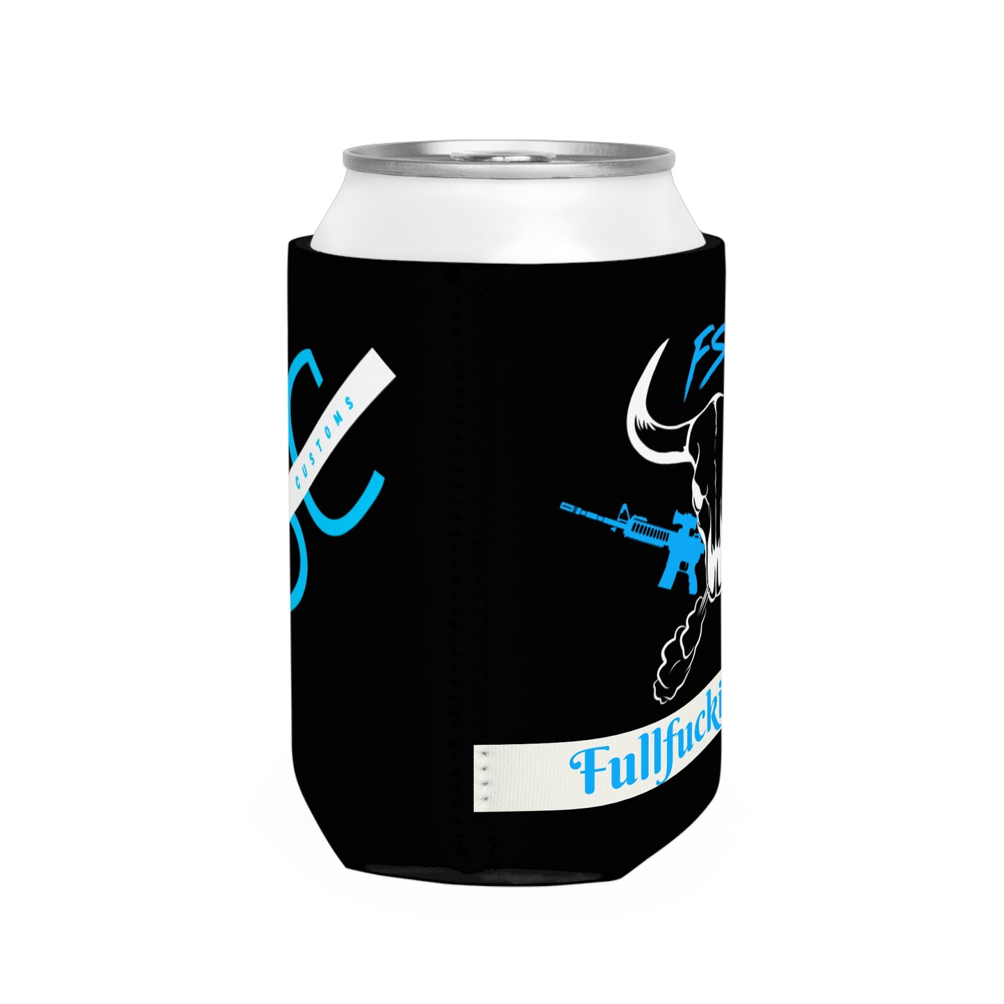 Custom Can Cooler Sleeve - FullSteam Customs Design, Fun Party Accessory